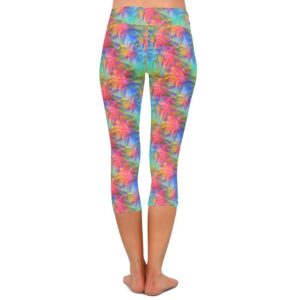 Sunset Palms Capri Leggings