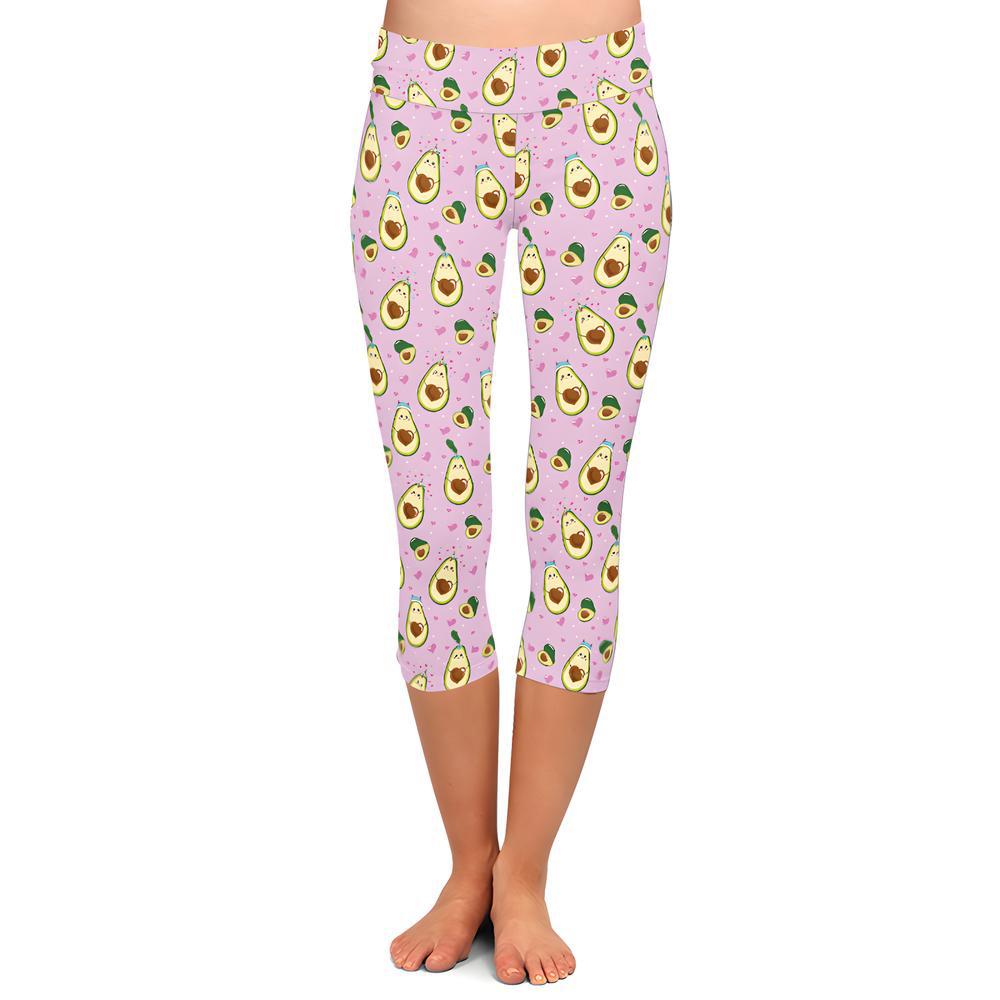 Sweet Avocado Capri Leggings
