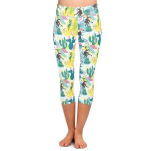 Swingin' Safari Capri Leggings