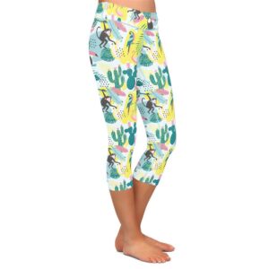 Swingin' Safari Capri Leggings
