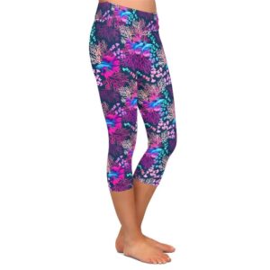 Tropical Reef Capri Leggings
