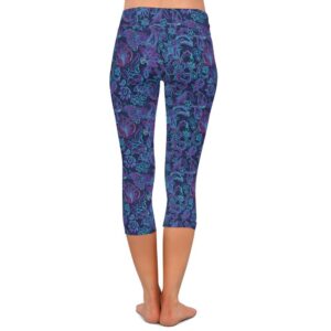 Twilight Paisley Capri Leggings