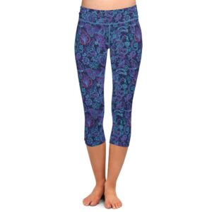 Twilight Paisley Capri Leggings