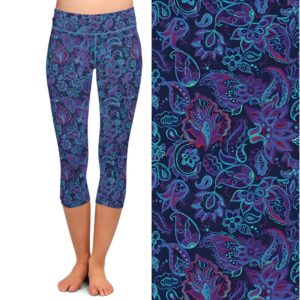Twilight Paisley Capri Leggings