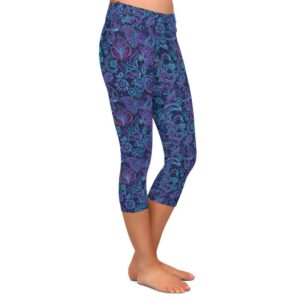Twilight Paisley Capri Leggings