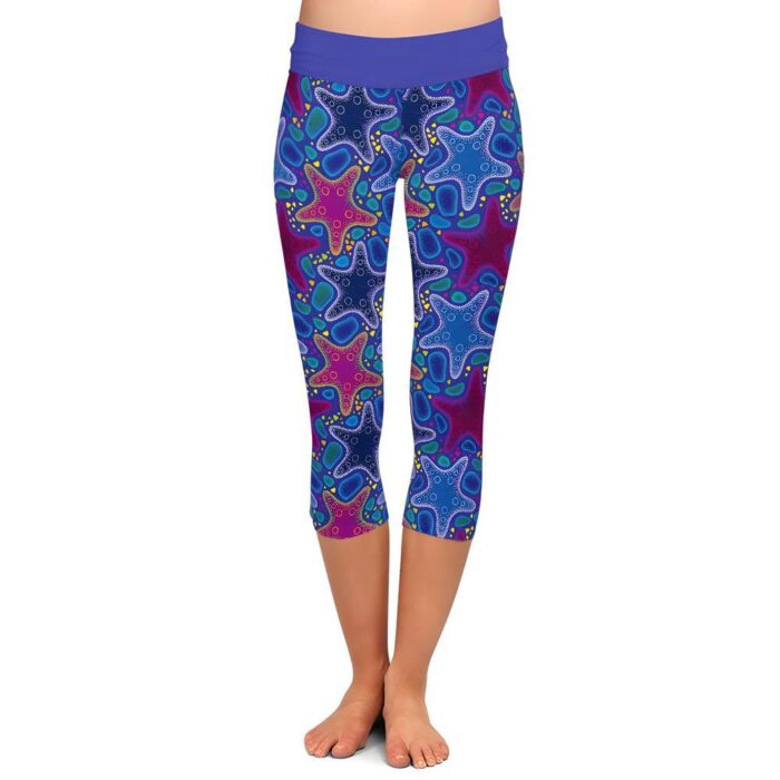 Twinkling Starfish Capri Leggings