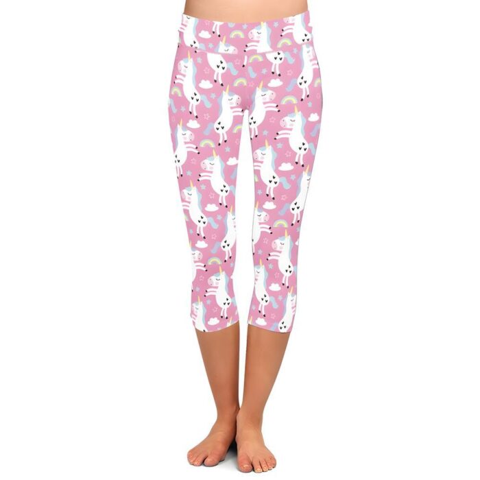 Unicorns & Rainbows Capri Leggings