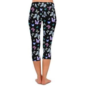 Winged Beauty Capri Leggings