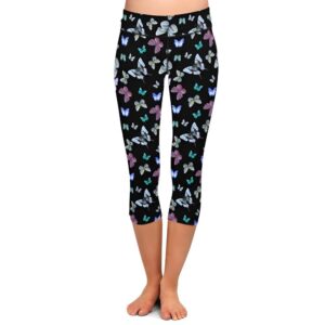 Winged Beauty Capri Leggings