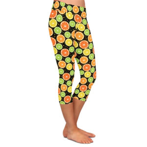 Citrus Burst Capri Leggings