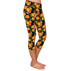 Fresh Orange Capri Leggings