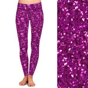 Fuchsia Sparkle Leggings
