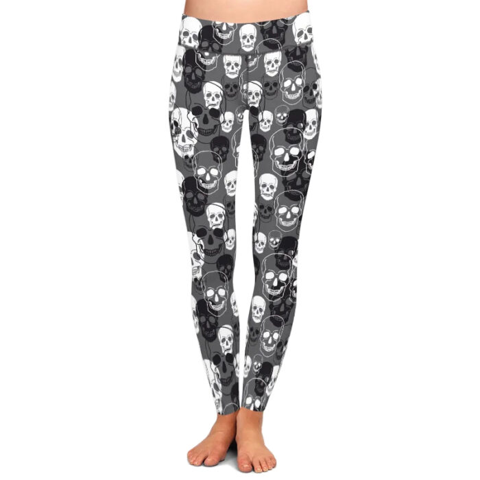 Monochrome Skull Leggings