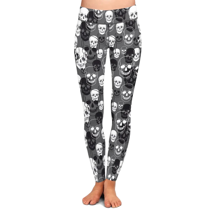 Monochrome Skull Leggings