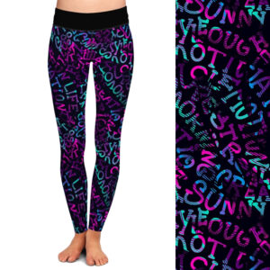 Neon Letters Leggings