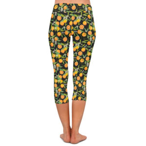 Orange Blossom Capri Leggings