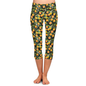 Orange Blossom Capri Leggings