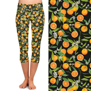 Orange Blossom Capri Leggings