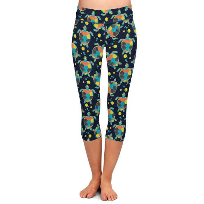 Sea Turtle Capri Leggings