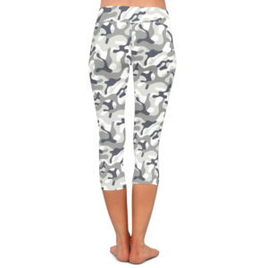 Snow Camo Capri Leggings