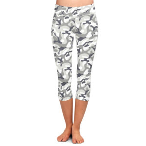 Snow Camo Capri Leggings
