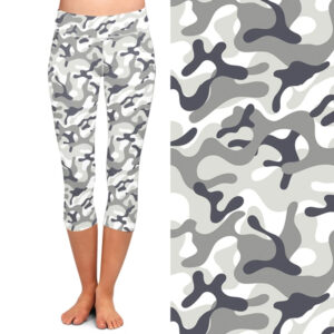 Snow Camo Capri Leggings