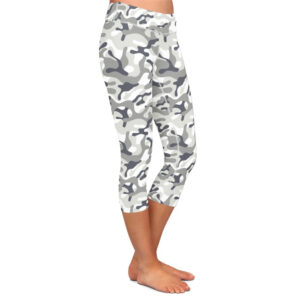 Snow Camo Capri Leggings