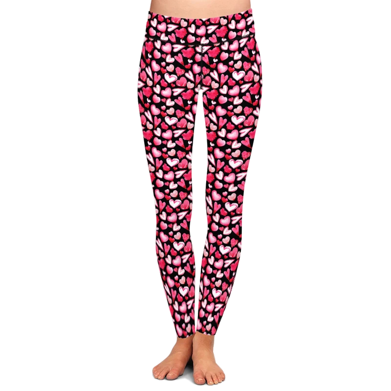 Watercolor Hearts Leggings
