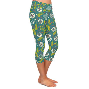 Wildberry Leaves Capri Leggings