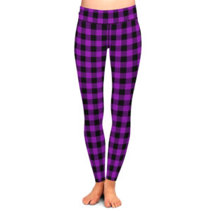 Berry Plaid Leggings